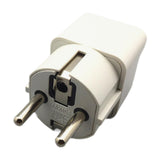 Maxbell Europe Plug Converter AU/UK/US/CN to Europe Compact for Wall Hotel Household White