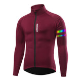 Maxbell Maxbell Cycling Jacket Warm Full Sleeve Bicycle Rides Sports MTB Coat  Red M