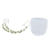 Maxbell Temporary Tooth Decorations with Hook with Box Metal Bracket Gift for Family yellow