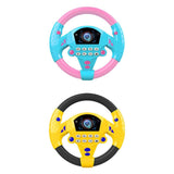 Maxbell 2Pieces Simulated Steering Wheel Toy Pretend Adventure Toy for Kids