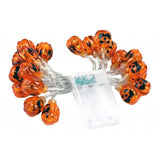 Maxbell 2m Yellow Pumpkin String Lights LED Fairy Lights Halloween Garden Decorative