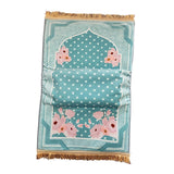 Prayer Rug Compact Turkish Soft Muslim Praying Rug for Men Women Kids Adults Style E
