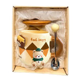 Maxbell Ceramic Coffee Mug Lovely Animal Breakfast Cup for Latte Birthday Gift Style C