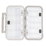Maxbell Maxbell Plastic Fishing Hook Lures Baits Tackle Storage Organizer Box Case M Gray
