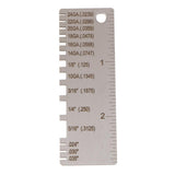 Maxbell Thickness Gauge Fillet Weld Ruler Weld Seam Tester Weld Thickness Ruler Tool