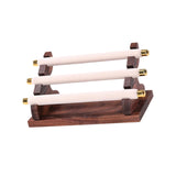 Maxbell Rings Display Stand Jewelry Organizer for Dressing Table Countertop Tabletop Beige 22x10.5x9.5cm