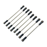 Maxbell 8Pcs Chassis Linkage Professional RC Chassis Link Rod for Yk4106 1/10 RC DIY black