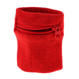 Maxbell 2Pieces Outdoor Sports Fitness Soft Wristband Sweatband Wallet Zipper Pocket