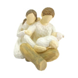 Maxbell Family Figurines Art Crafts Decorative Keepsake for Bedroom Home Living Room A Family of Three