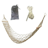 Maxbell Camping Hammock Heavy Duty Folding Hammock for Beach Patio Backyard Lounging White