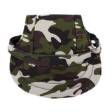 Maxbell 2xDog Baseball Hat Pet Kitten Canvas Sport Sunbonnet Hat Camouflage M