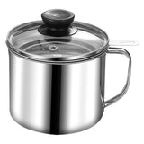 Maxbell Bacon Grease Container 1.3L Grease Strainer for Kitchen Restaurant Household With Glass Lid