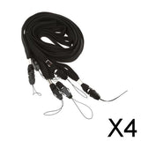 Maxbell 4xCell Phone Lanyard Cords Strap Cellphone PDA Camera MP3 MP4 USB Straps 40cm 6 Pieces