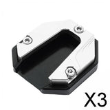 Maxbell 3xMotorcycle Kickstand Extender Pad Replacement Parts Side Stand Support Plate