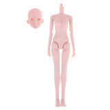 Maxbell Doll Head Sculpt & Nude Doll Female Ball-Jointed Doll Body Parts for 1/4 Bjd