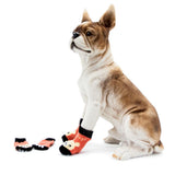 Maxbell Maxbell Set 4 Waterproof Pet Dog Socks Puppy Anti-slip Boots Paw Protection 002 - XL
