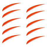 Maxbell 10 Pieces 5'' Drop Left Wing Feather Arrow Fletching Archery Hunting orange - Aladdin Shoppers