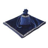 6Pieces Tarot Card Table Cloth Tapestry Board Game Divination Wicca Bag