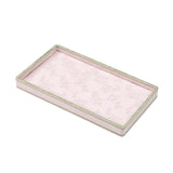 Maxbell Jewelry Storage Tray with Lid Tabletop for Necklaces Live Broadcast Earrings pink