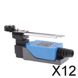 Maxbell 12xME-8108 Adjustable Roller Lever Arm Limit Switch NC-NO CNC Mill Router  Blue