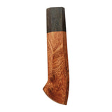 Maxbell Japanese Chef Knife Handle Smooth Knife Repair Handle Wooden DIY Replacement Brown