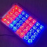 Light-emitting diode pulse warning light, high-intensity red/navy, waterproof, 12V-24V vehicle emergency Two-color 12V