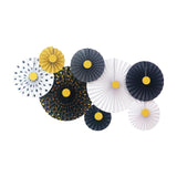 Maxbell 2 Set Mini Paper Fans Birthday Baby Shower Wedding Party Hanging Decor