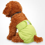Maxbell Maxbell Female Pet Dog Puppy Pants Bitch Season Menstrual Sanitary Nappy Diaper Green S