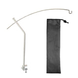 Maxbell Lantern Stand for Camping Courtyard Lamp Holder for Picnic Party Backpacking Silver