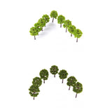 Maxbell 80pc Z Model Trees Train Railway Garden Street Diorama Scenery 1:250 Scale 1.97"