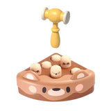 Maxbell Pounding Toy Hand Eye Coordination Whack Game Mole for Baby ToddlerChildren Brown