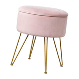Maxbell Vanity Stool Coffee Table Ottoman Dressing Stool for Entryway Indoor Bedroom Pink