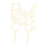 Maxbell Acrylic Bride to Be Cake Topper Wedding Party Bridal Shower Cake Decor Gold