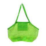 Large Beach Toys Bag Swimming Pool Mesh Tote Bags Sand-Away Bag Green