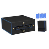 Maxbell Slab Card Holder Organizer Sturdy Trading Card Box for Bgs Baseball Card black blue