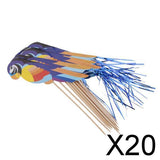 20x50pcs Foil Parrot Fruit Sticks Cocktail Picks Party Table Decoration