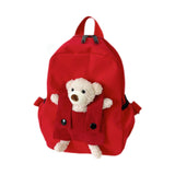 Maxbell Kids Backpack Zipper Closure Adorable Knapsack for Outdoor Backpacking Trips Red