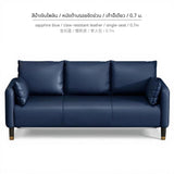 Maxbell Durable Cat Scratch Fabric Sofa for Small Apartments BLUE CL SINGLE 0.7M