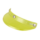 Maxbell Maxbell Helmet Visor Peak Trendy Vintage Visor Peak for 3/4 Helmets Spare Parts yellow