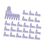 Hair Root Curling Clips Barber Shop Beginner Salon Holding Hairdressing Tool 25pcs L 3.1cmx4.1cm