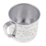 Asian Thailand Carved Tin Cup Mug Tin Can Drinkware for Drinking Coffee Cup Collectibles - Aladdin Shoppers
