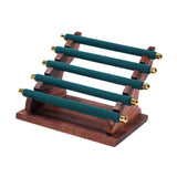 Maxbell Rings Display Stand Jewelry Organizer for Dressing Table Countertop Tabletop Green 22x16.5x15.5cm