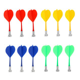 Maxbell 12 Pieces Magnetic Darts Safety Replacement Darts Indoor Game Target Accessories 4 Color Mix
