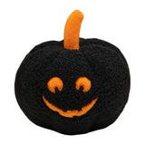 Maxbell Halloween Pumpkin Pillow Cushion Ornaments Cute 3D Plush Toy Halloween Decor Black