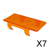 Maxbell 7xCar SUV Lens Cover Snap Housing for Straight Curved LED Light Amber