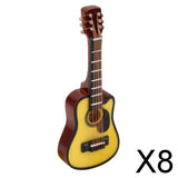 Maxbell 8x1:12 Dollhouse Miniature Music Instrument Acoustic Guitar