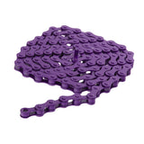 Maxbell 96 Links Bike Single Speed Anti Rust Bicycle Chain 1/2" x 1/8" Red + Purple