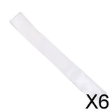 Maxbell 6xBlank Plain Satin Sash for Hen Night/Baby Shower/Bday Party White