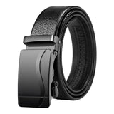 Maxbell 3xAutomatic Buckle Belt Business Belt for Men's Gift Business Suit Middle Aged Style D