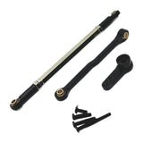 Maxbell Steering Rod Tie Links Metal Steering Rod for 1:12 Scale RC Hobby Car Trucks black